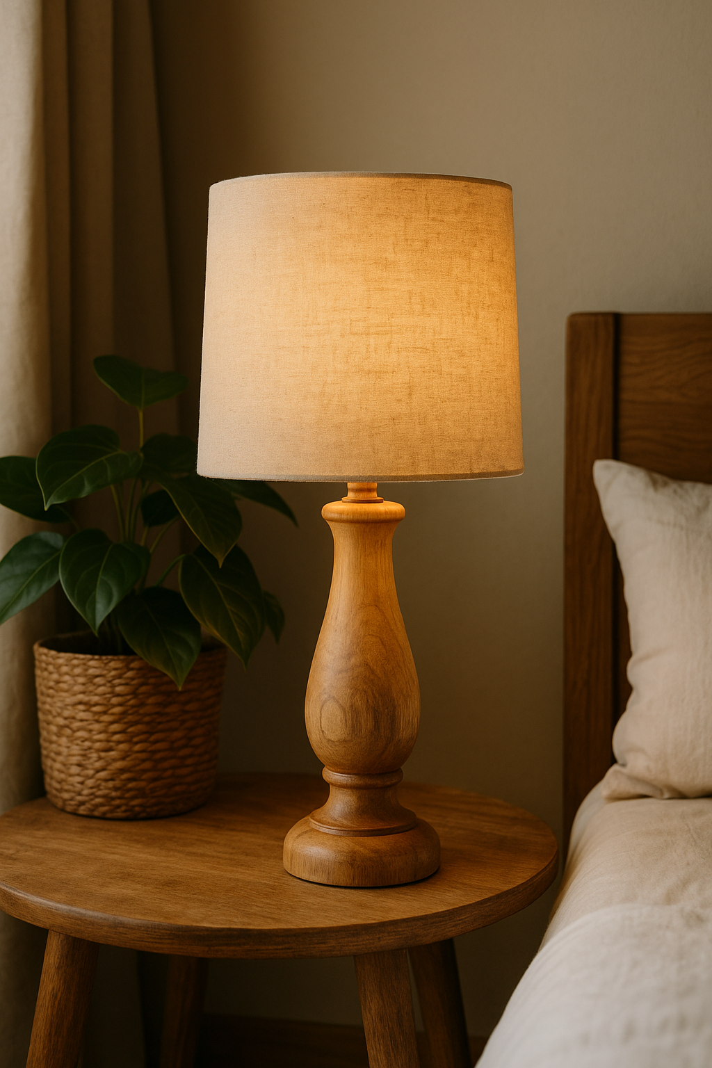 Lampe de chevet Bois