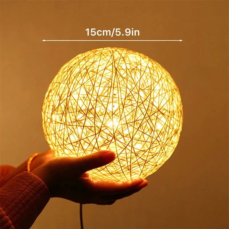 Lampe de chevet Rotin Soleil