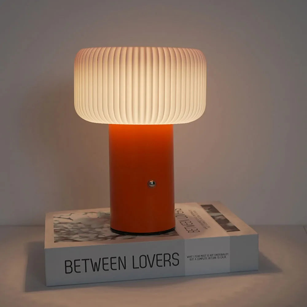 Lampe de chevet Champignon strié