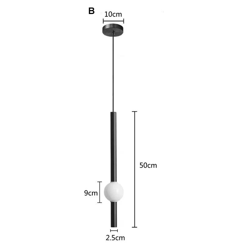 Lampe de chevet Suspendue Duo Noir et Blanc
