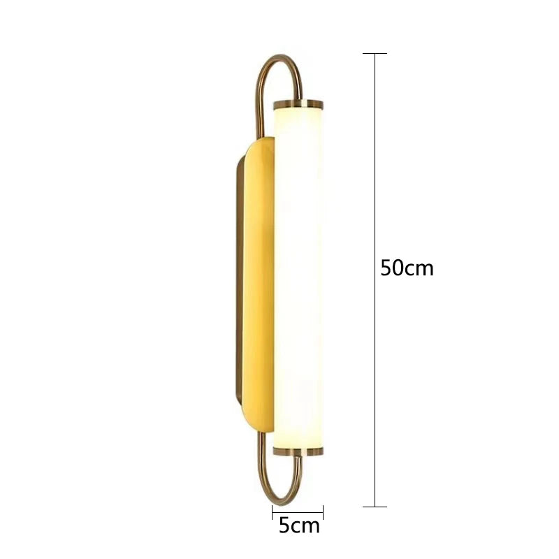 Lampe de chevet Tube Doré Moderne