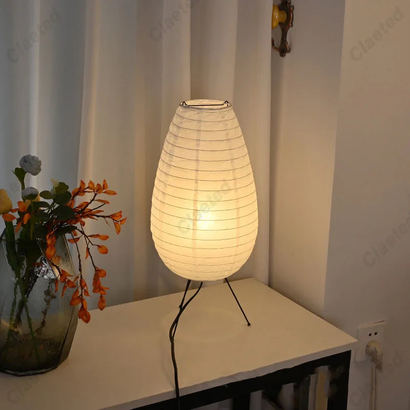Lampe de chevet Japonaise Lin Clair