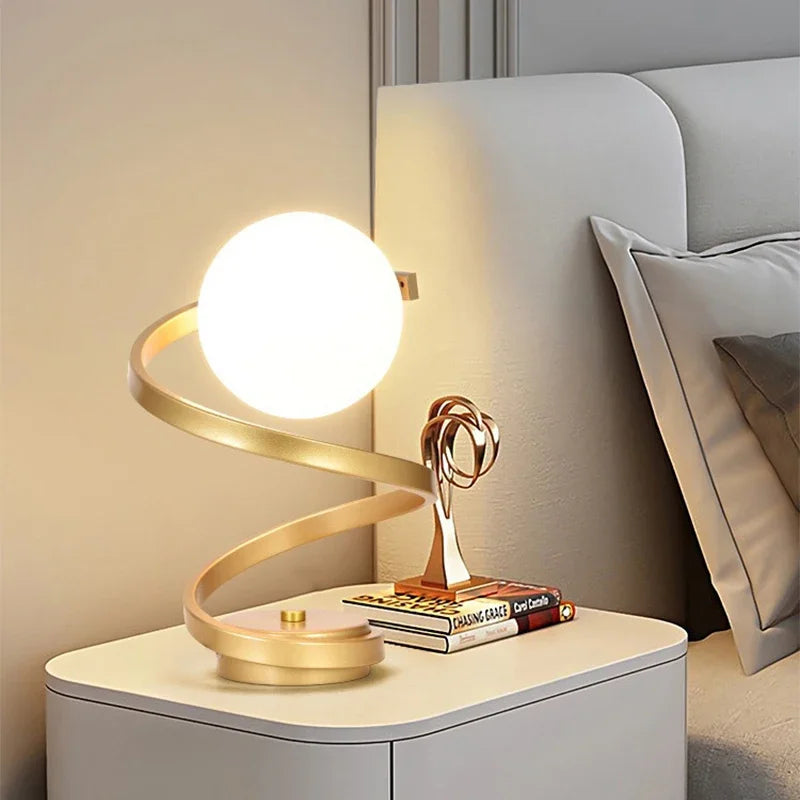Lampe de chevet Moderne LED Spirale