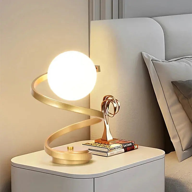 Lampe de chevet Moderne LED Spirale