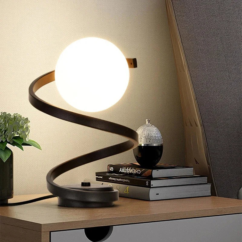 Lampe de chevet Moderne LED Spirale