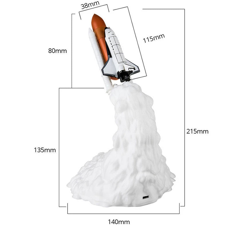 Lampe de chevet Fusée