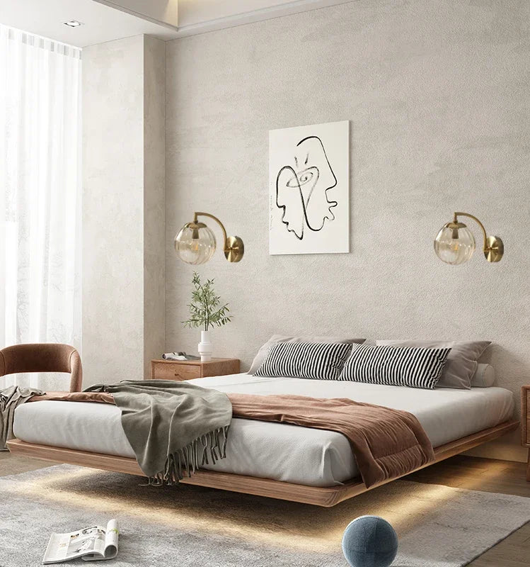 Lampe de chevet Murale Verre Retro