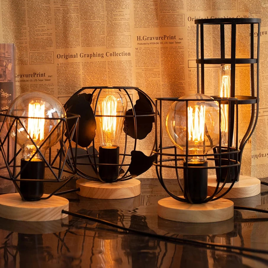 Lampe de chevet Industrielle Vintage