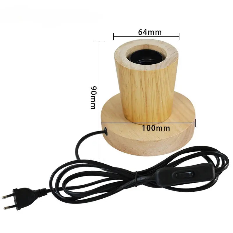 Lampe de chevet Vintage Bois