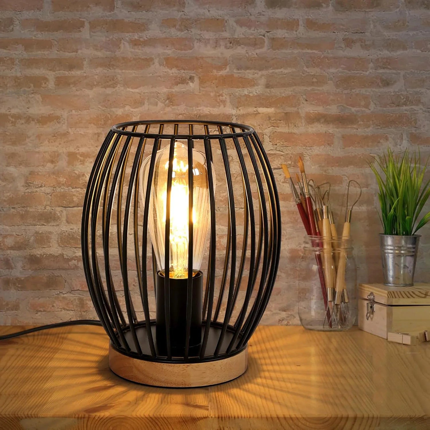 Lampe de chevet Fer Noir