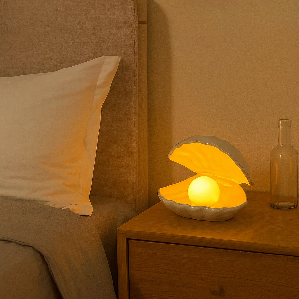 Lampe de chevet Céramique Coquillage
