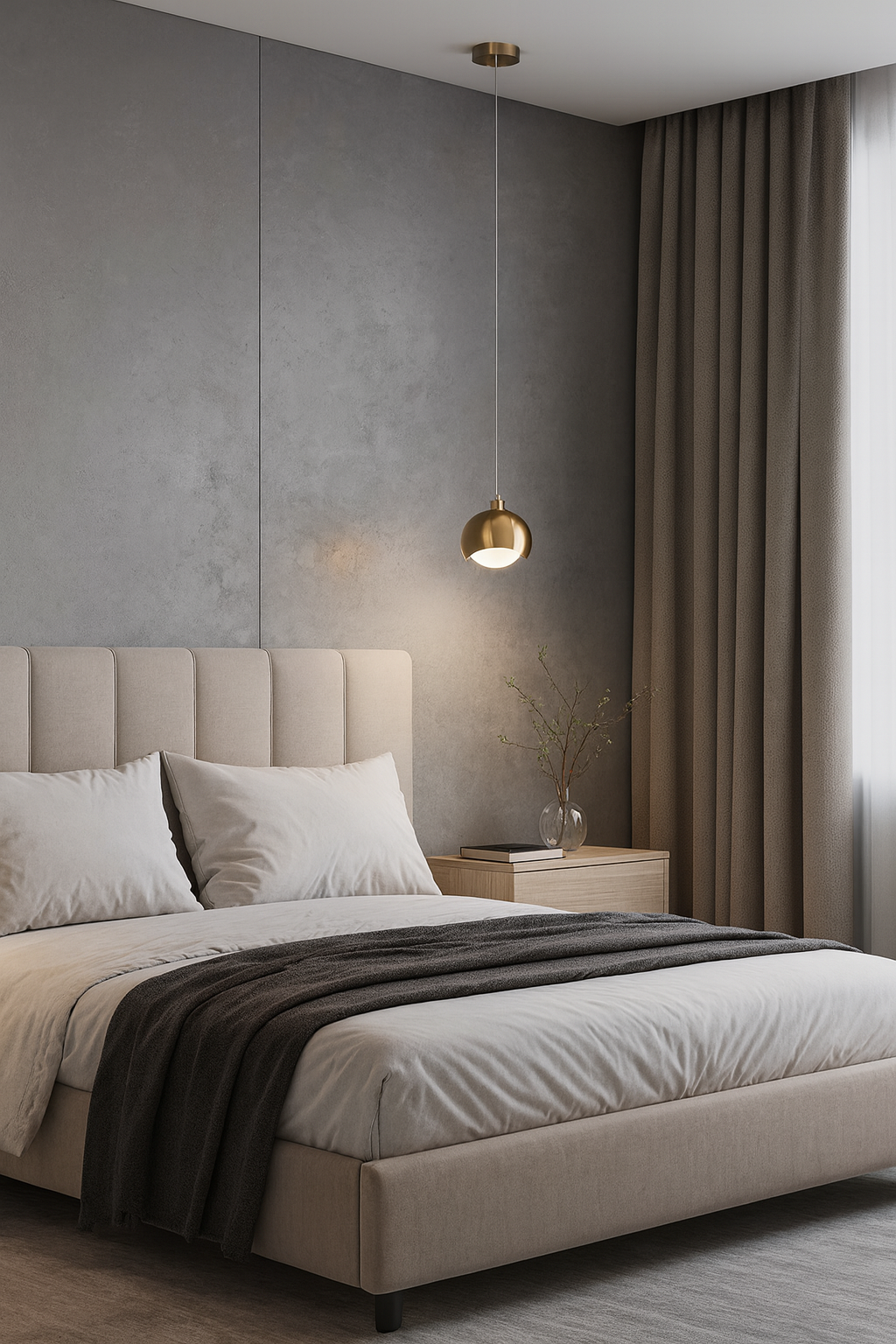 Lampe de chevet Suspendue Goutte Dorée
