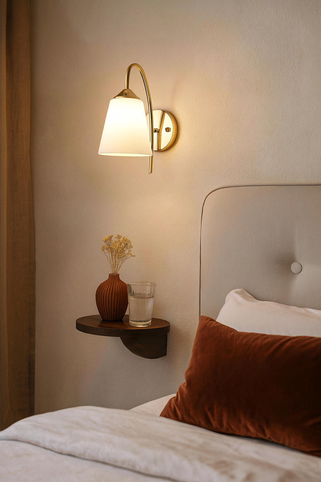 Lampe de chevet Murale Verre Dépoli