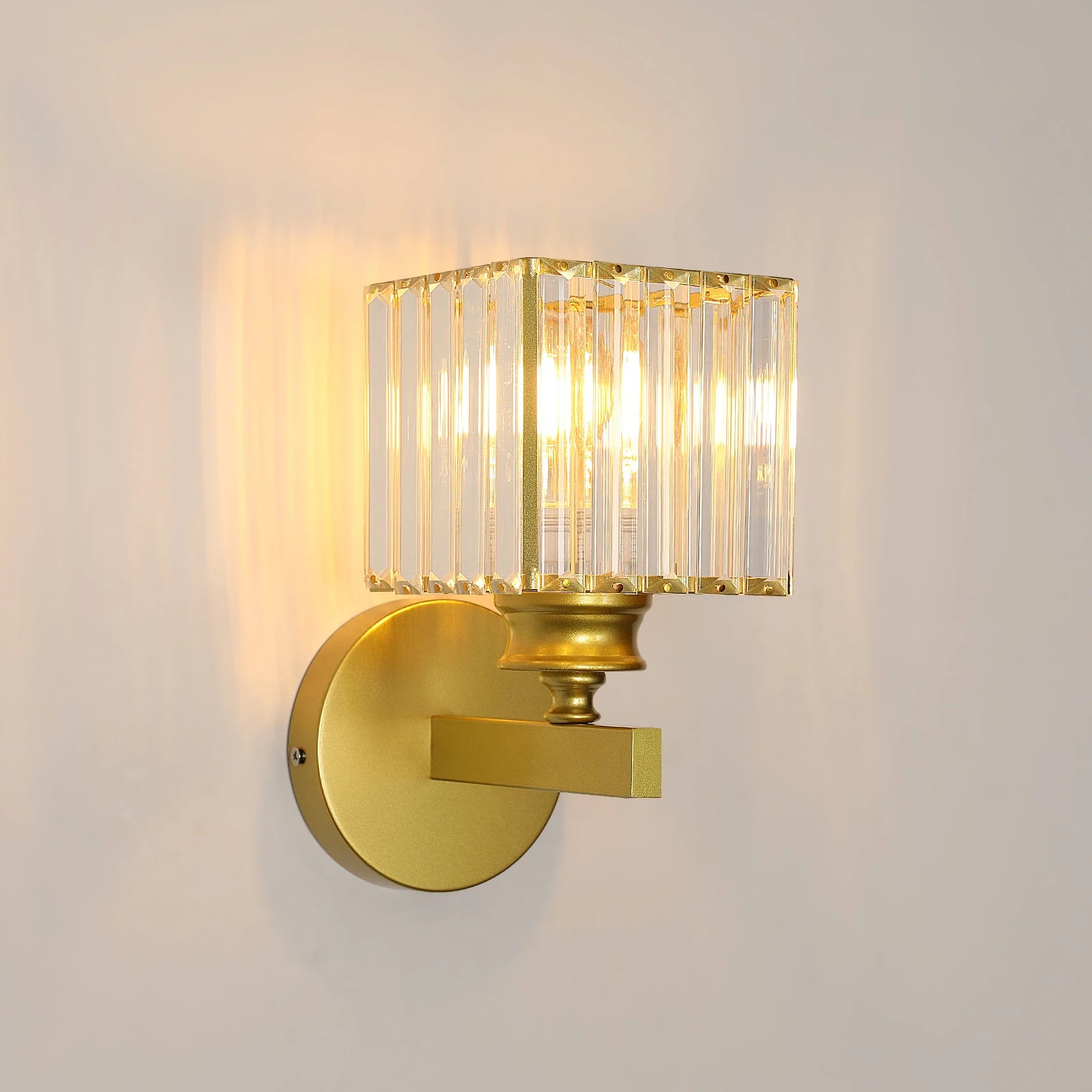 Lampe de chevet Murale Cristal Doré