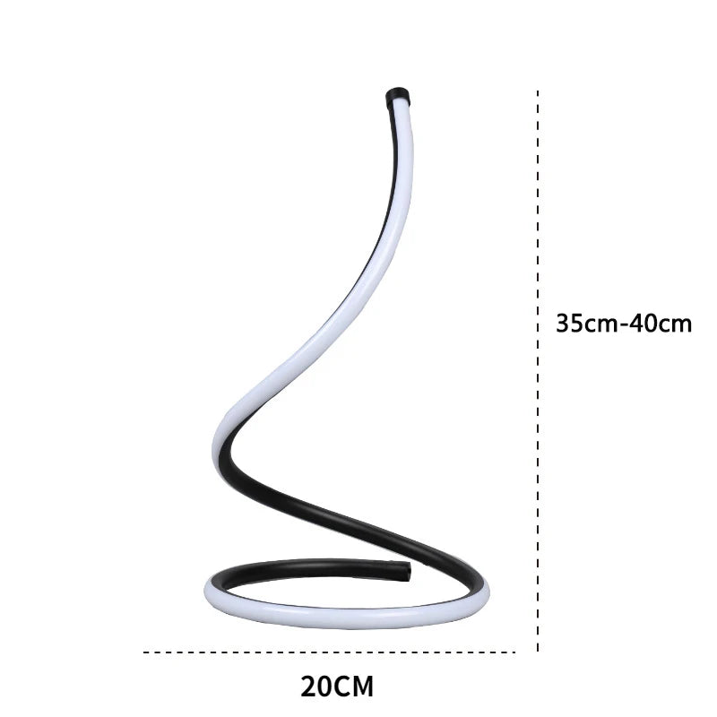 Lampe de chevet LED Spirale