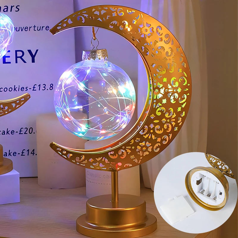 Lampe de chevet Enfant Sur Piles Lune