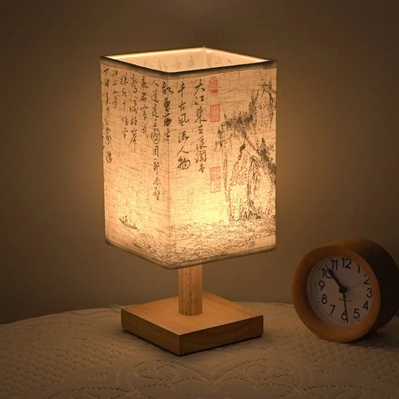 Lampe de chevet Japonaise Kanji