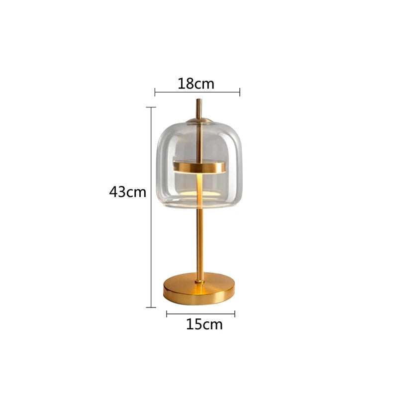 Lampe de chevet Design Luxe Verre