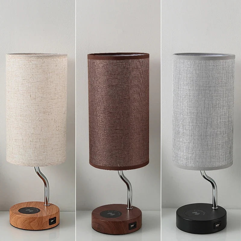 Lampe de chevet Scandinave Chargeur