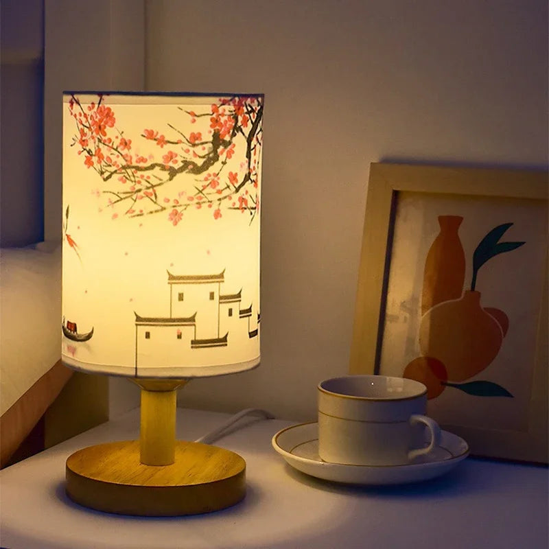 Lampe de chevet Fleur Japonaise