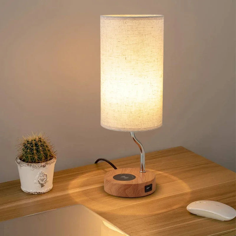 Lampe de chevet Scandinave Chargeur