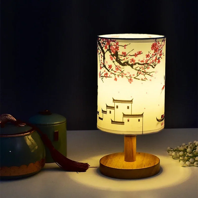 Lampe de chevet Fleur Japonaise