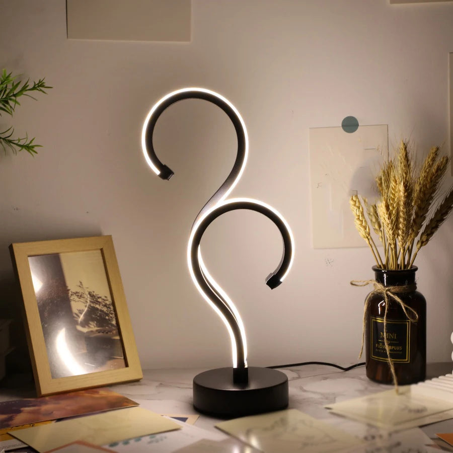 Lampe de chevet Design Courbe