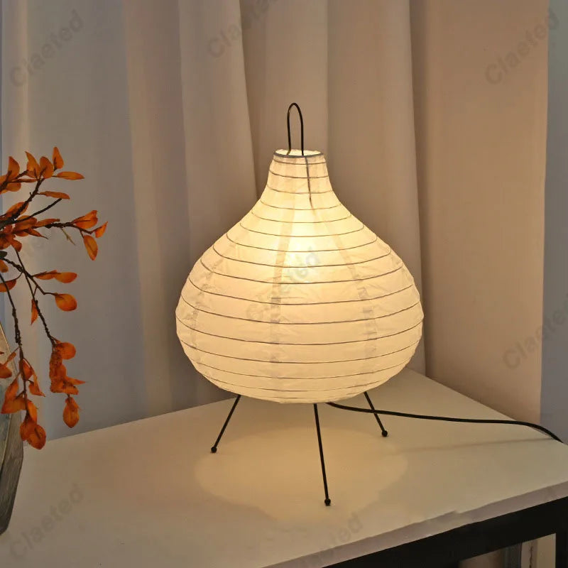 Lampe de chevet Japonaise Lin Clair