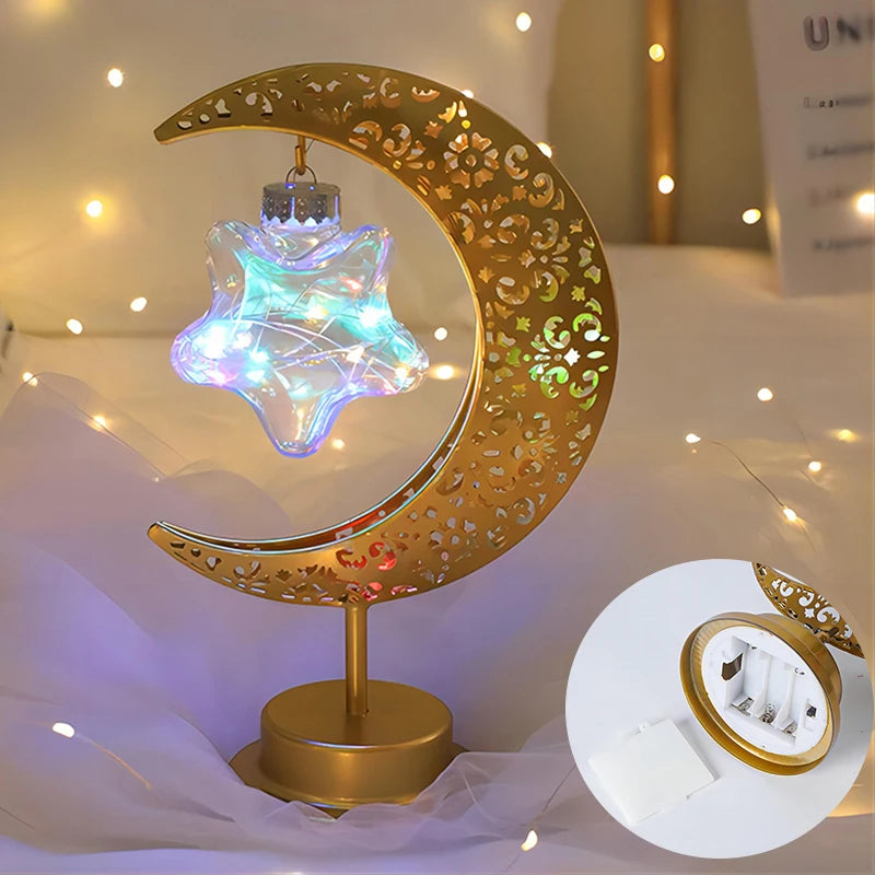 Lampe de chevet Enfant Sur Piles Lune