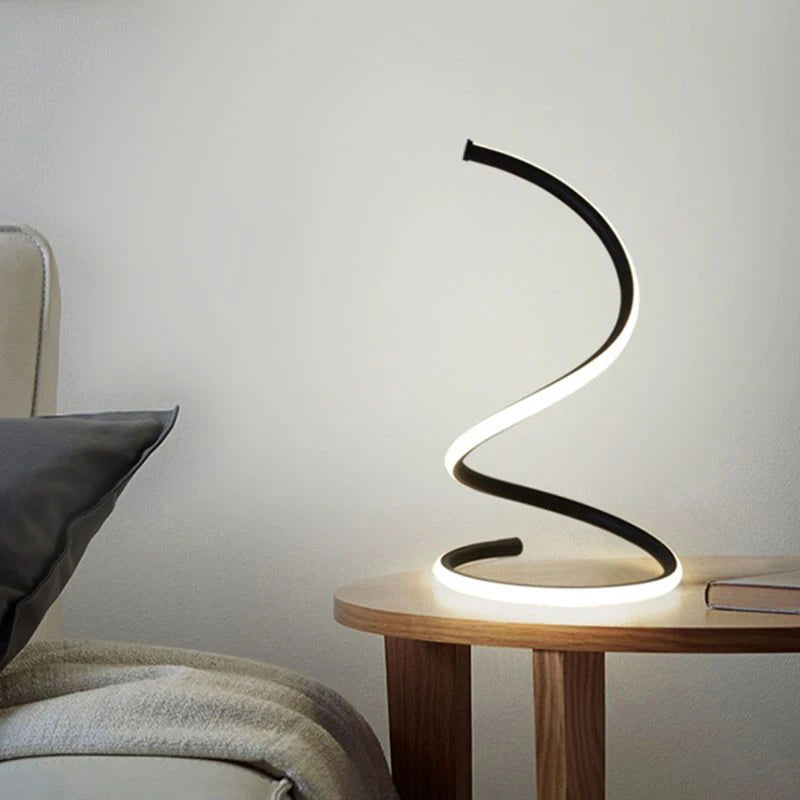 Lampe de chevet LED Spirale