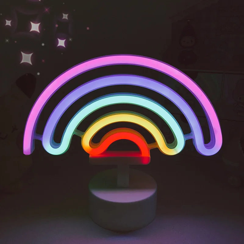 Lampe de chevet Enfant Arc en Ciel