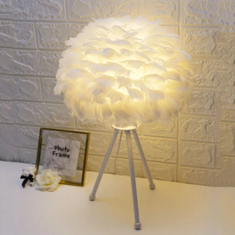 Lampe de chevet Design Plume