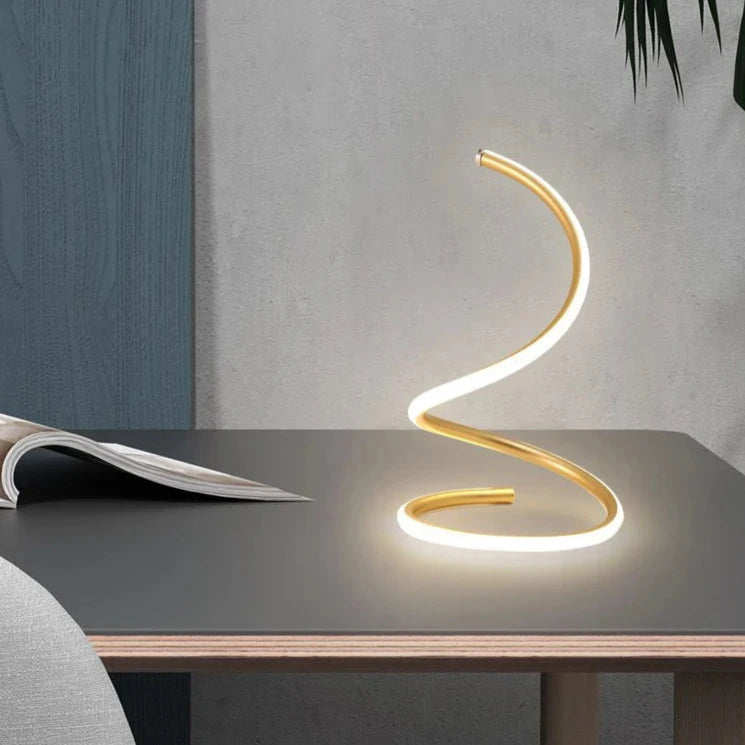 Lampe de chevet LED Spirale