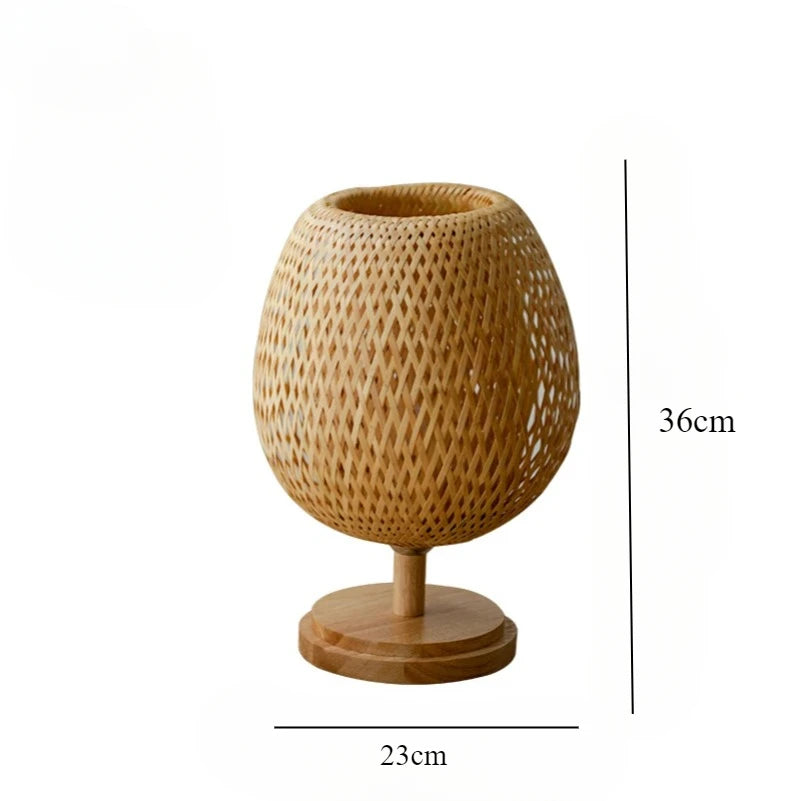 Lampe de chevet Bambou Tissé