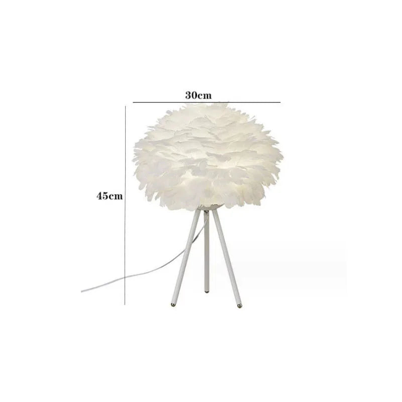 Lampe de chevet Design Plume