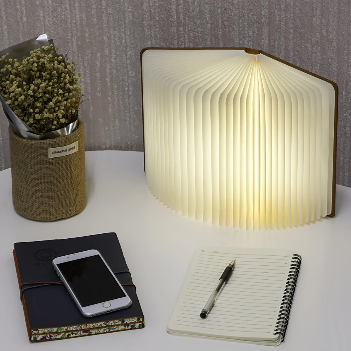 Lampe de chevet Originale Livre Lumineux